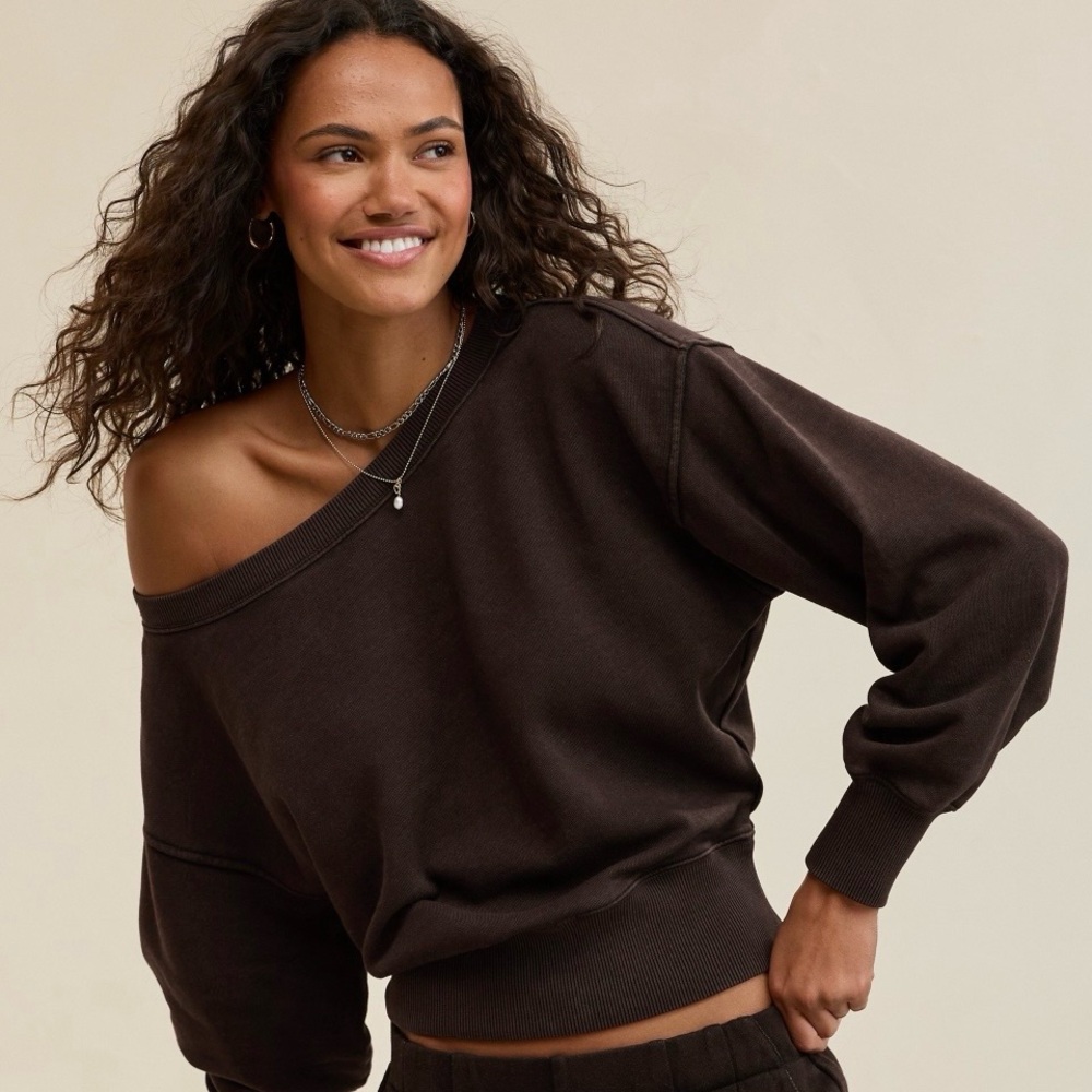 American Eagle Outfitters Brown Sweatshirt